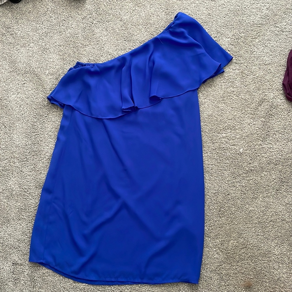 Royal Blue One Shoulder Dress/ Size S